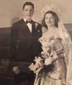 Alice at her wedding