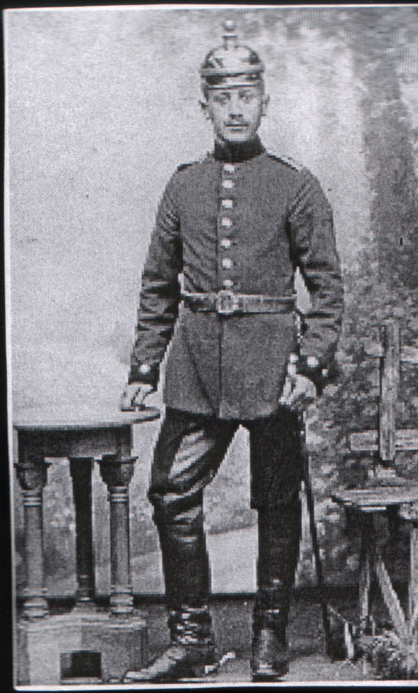 George's father in East Prussian hussar's uniform