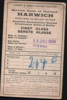 Ticket to Harwich