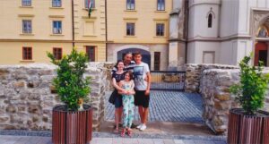 Judith's sister's grandson with his family in Hungary in 2014