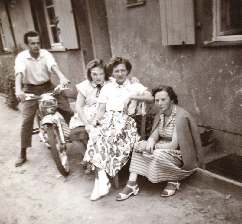 Brigitte (bottom right) in Valka camp 1959