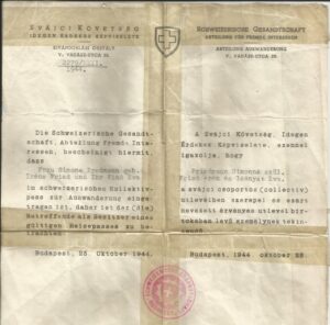 Swiss pass document