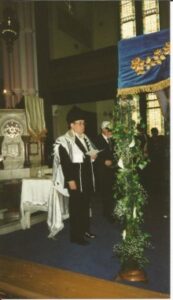 Eva's husband Rev Zoltan Sxirmai