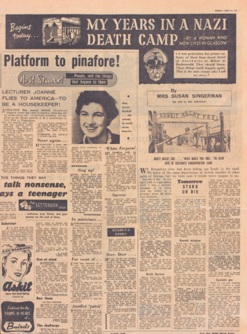 Newspaper article 10th April 1961